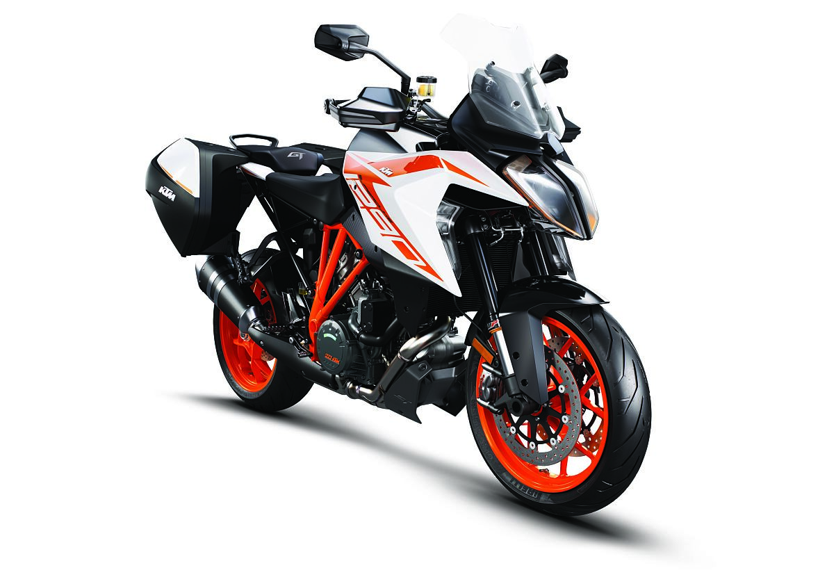 KTM 1290 Super Duke GT MY19 Orange CASE Front-Right