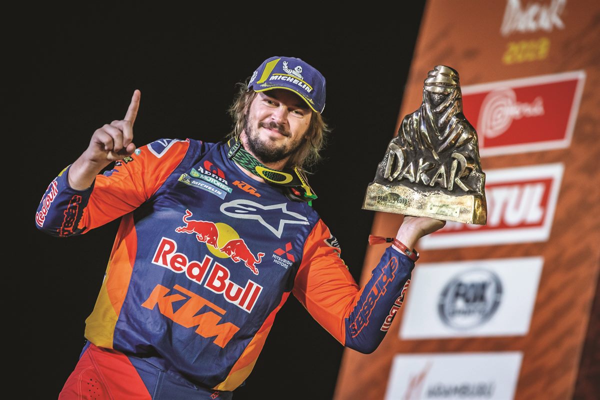 Toby Price podium Dakar 2019