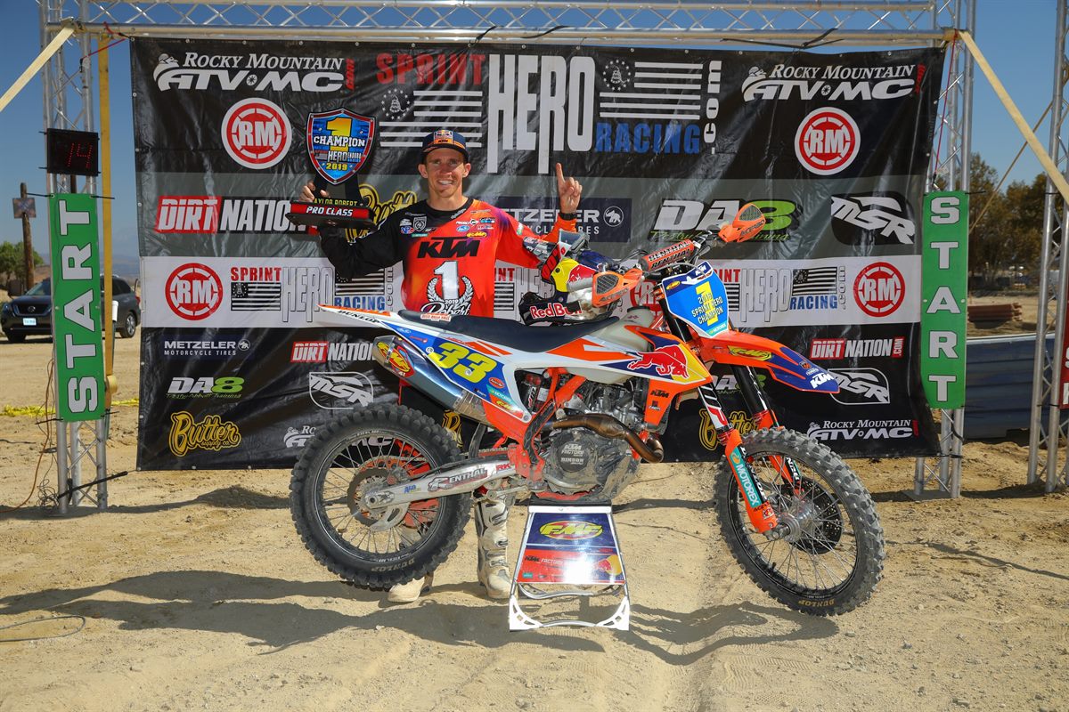 TAYLOR ROBERT - 2019 SPRINT HERO CHAMPION