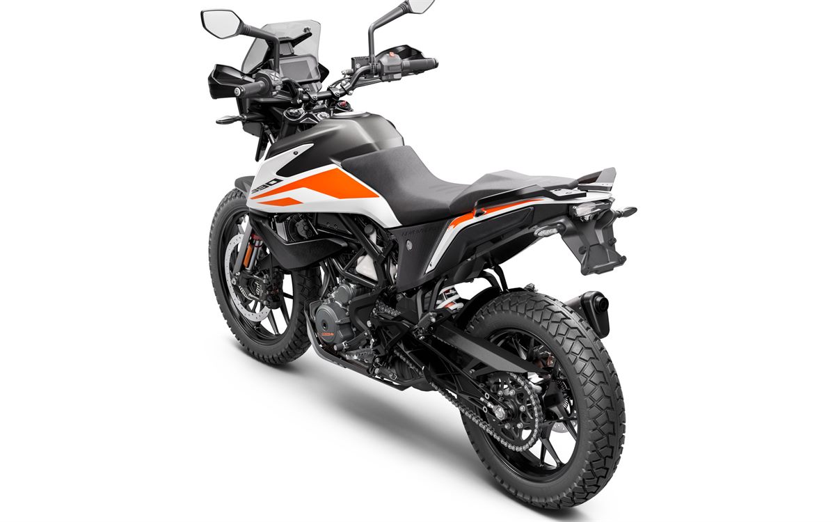 KTM 390 ADVENTURE MY20 White - rear-left