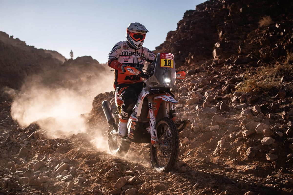 Ross Branch at the 2020 Dakar Rally. Photos: FotoP