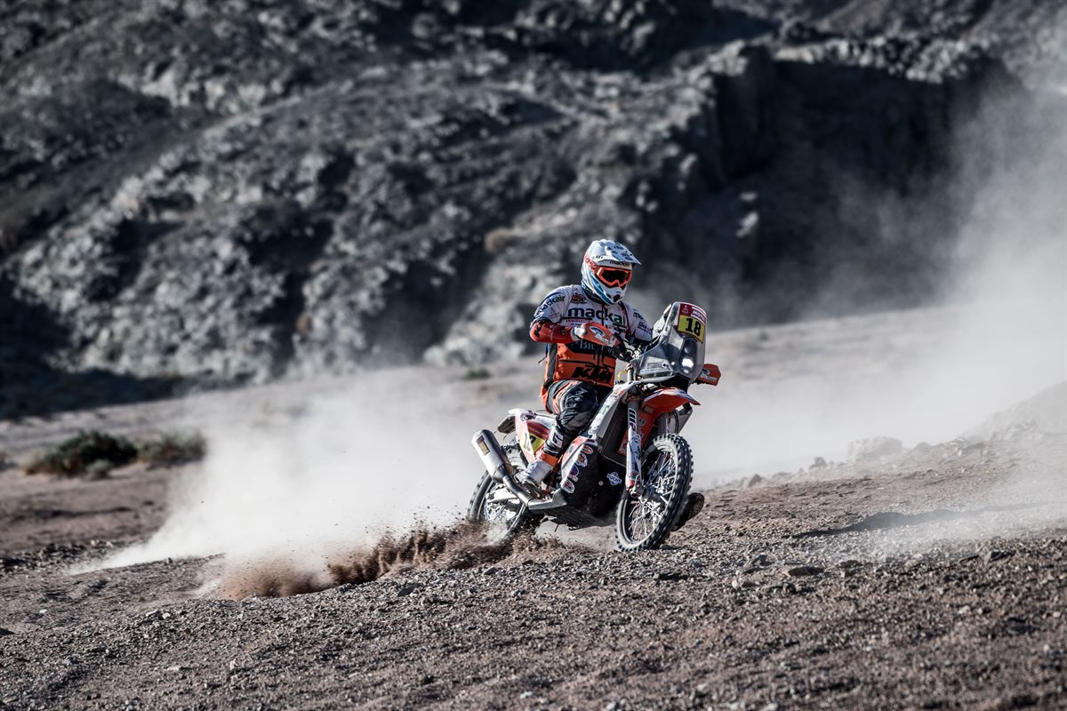 Ross Branch at the 2020 Dakar Rally. Photo: FotoP