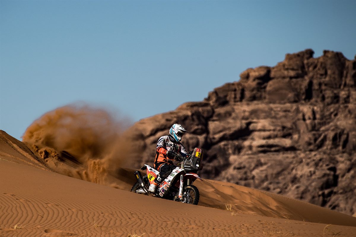 Ross Branch at the 2020 Dakar Rally. Photo: FotoP