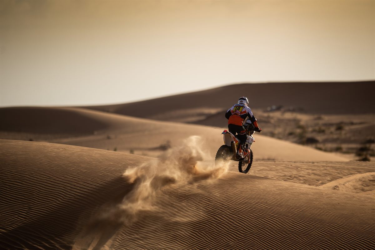 Ross Branch at the 2020 Dakar Rally. Photo credit: FotoP
