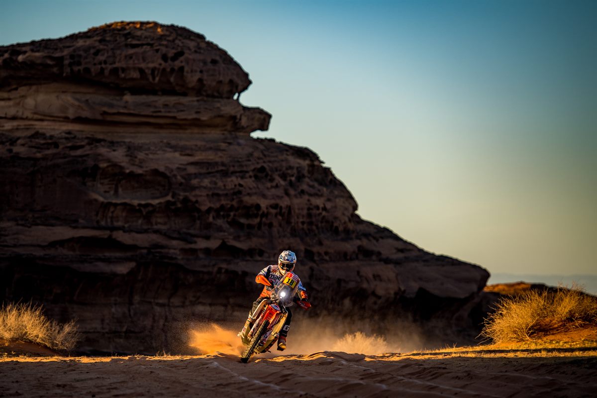 Ross Branch at the 2020 Dakar Rally. Photo credit: FotoP