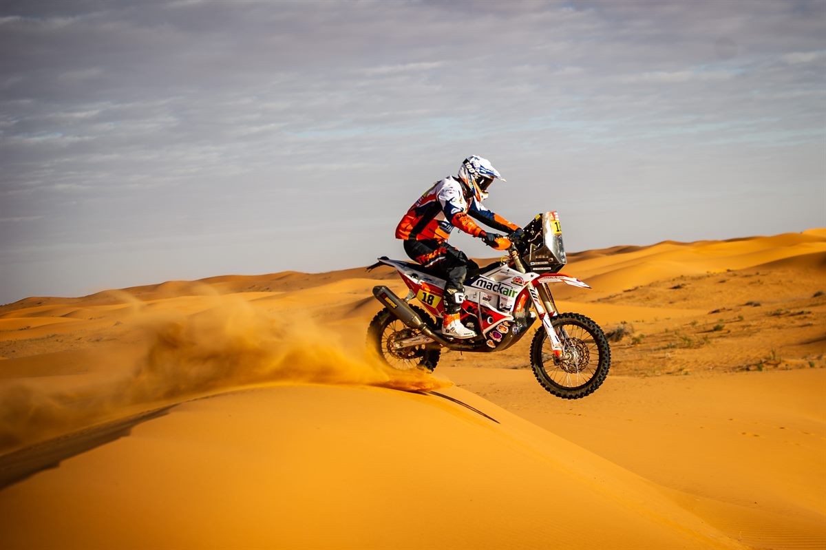 Ross Branch at the 2020 Dakar Rally. Photo credit: FotoP