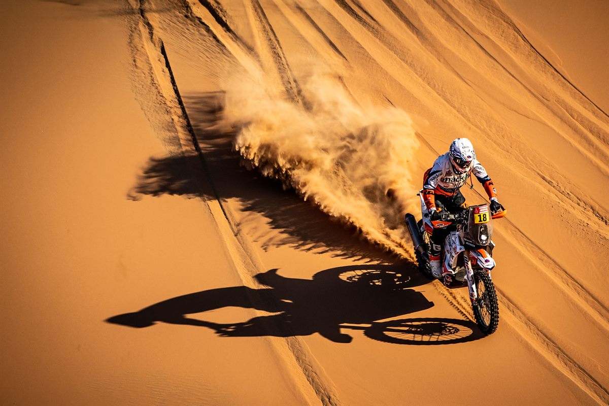 Moments from the 2020 Dakar Rally. Photo: FotoP