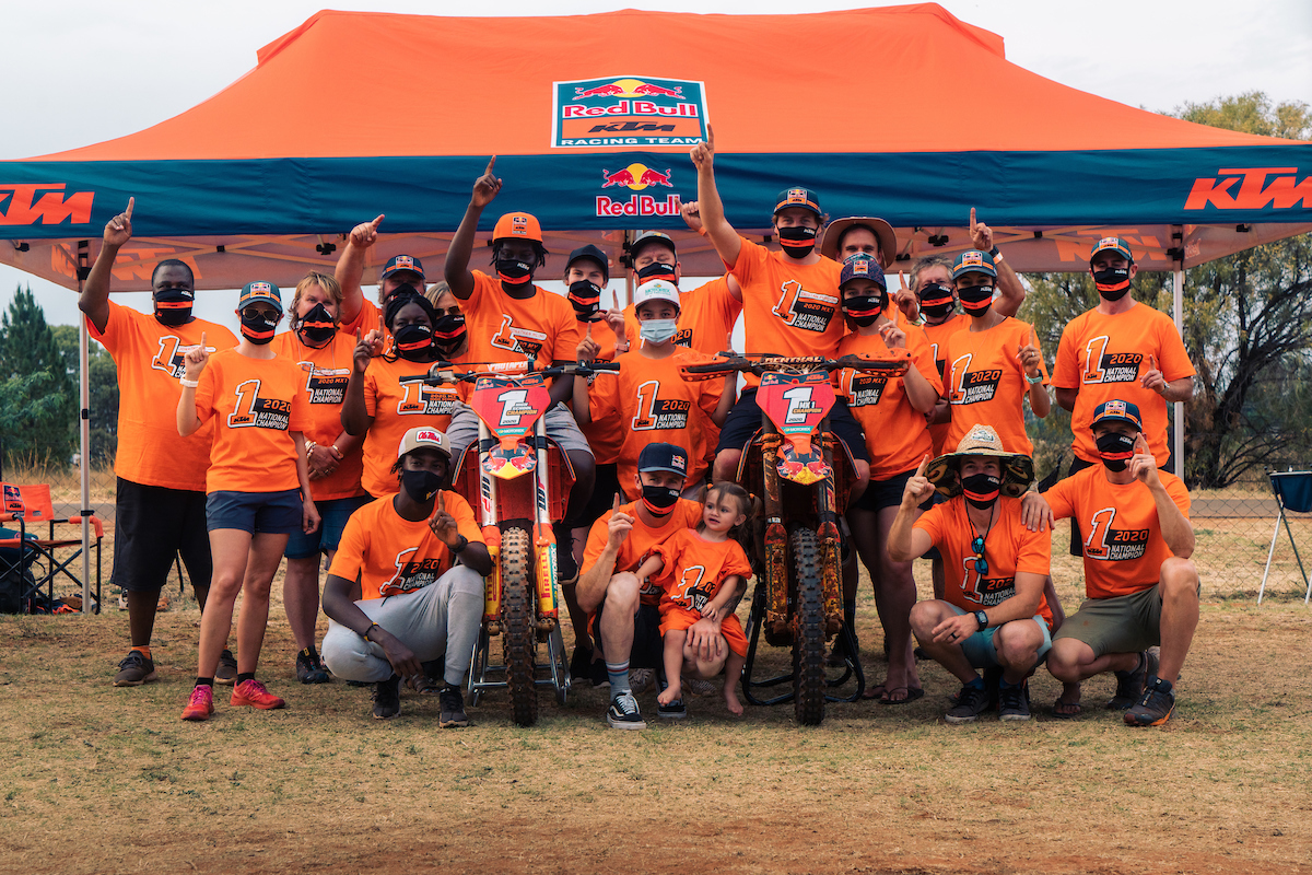 Red Bull KTM crowned National Motocross champions.