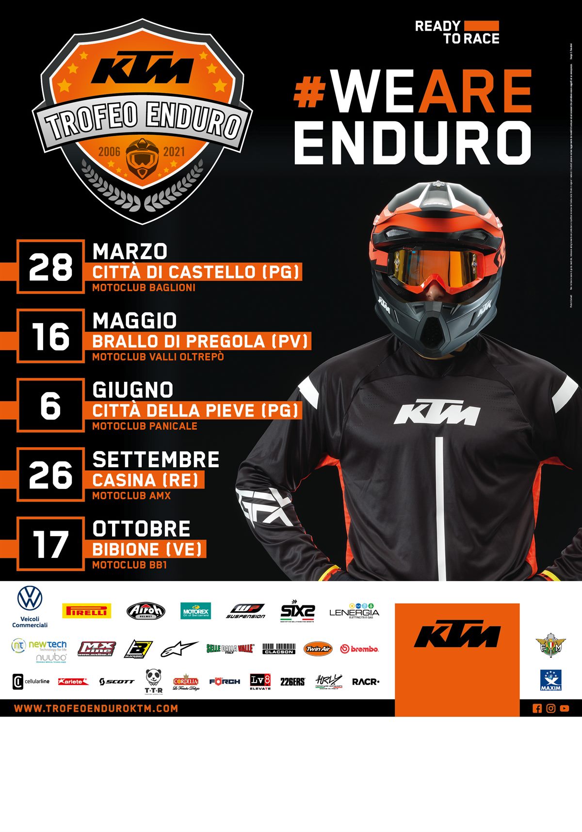 KTM Trofeo Enduro 2021 Poster 70x100 Completo Screen MC