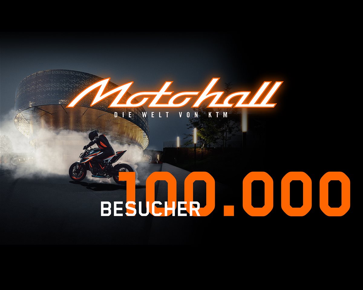 KTM Motohall feiert 100.000 Besucher