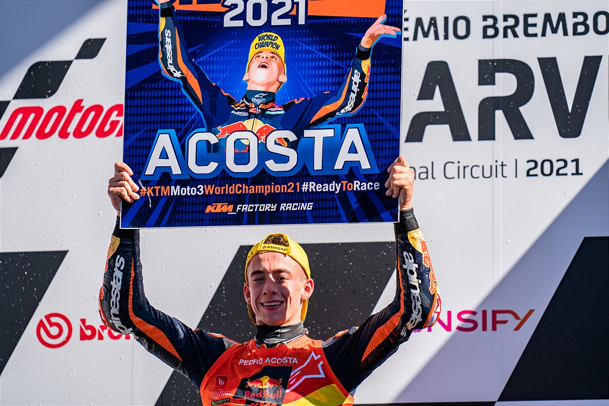 Pedro Acosta Moto3 2021 World Champion