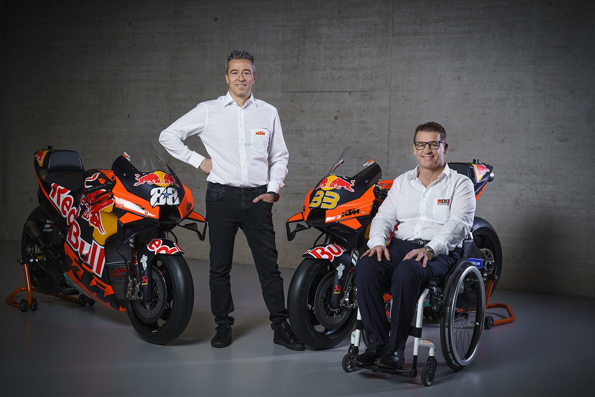 2022 MotoGP launch Francesco Guidotti & Pit Beirer