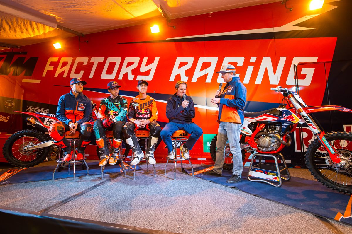 Ryan Dungey, Dean Wilson, Marvin Musquin & Roger De Coster 2016