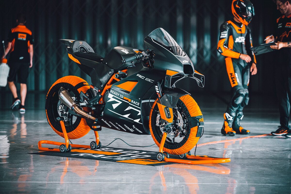 REVISED REWORKED AND READY TO RACE THE 2023 KTM RC 8C IS FIRED UP 