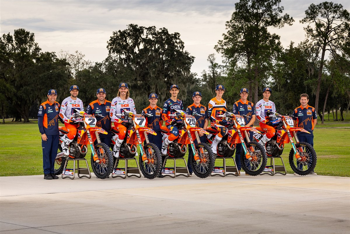 RED BULL KTM FACTORY RACING TEAM ANNOUNCES FIVE-RIDER LINEUP FOR ...