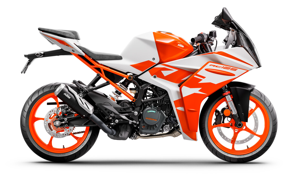 KTM RC 125（ホワイト×オレンジ）