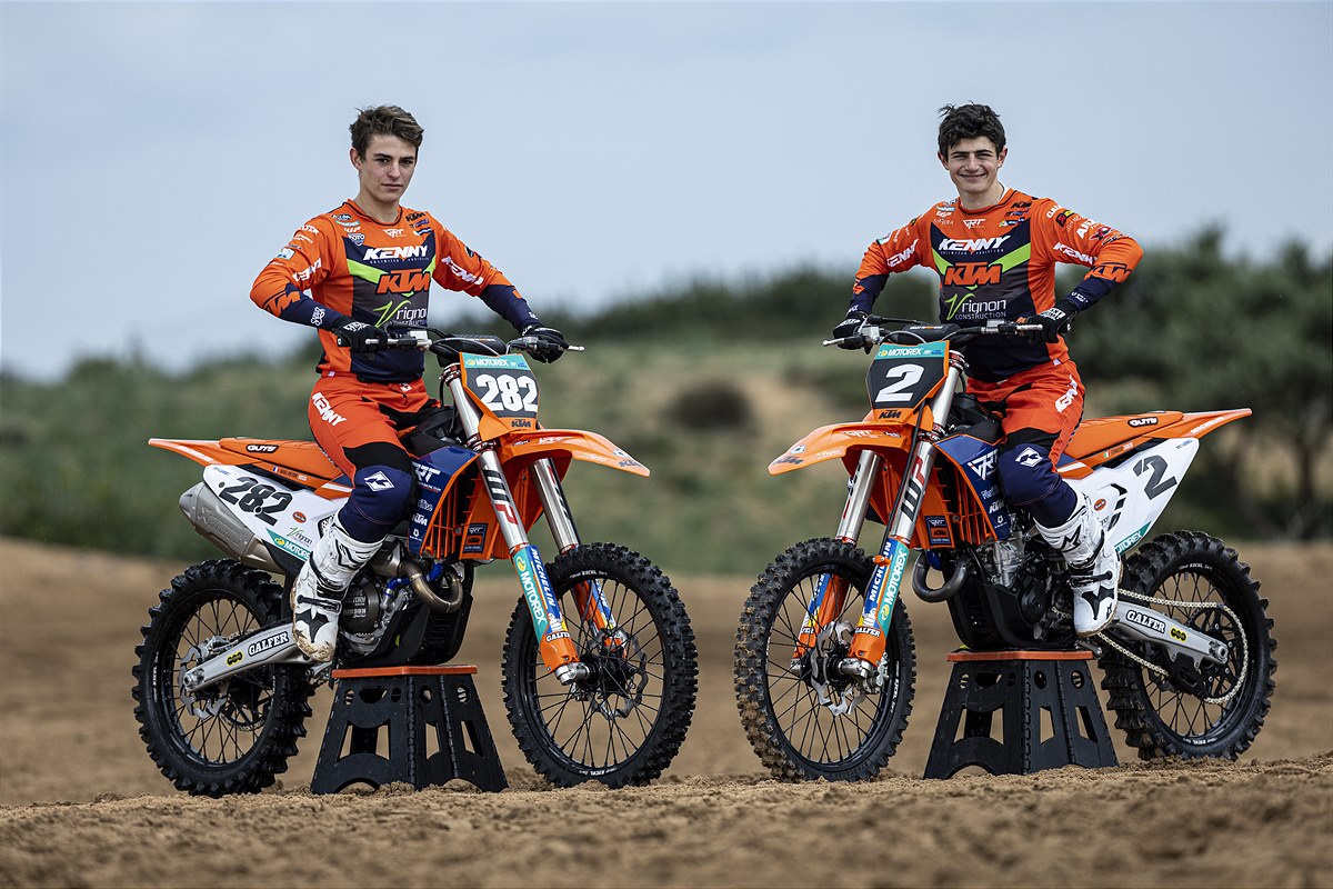 KTM VRT Factory Juniors 2023. Rossi (left) and Zanchi (right)