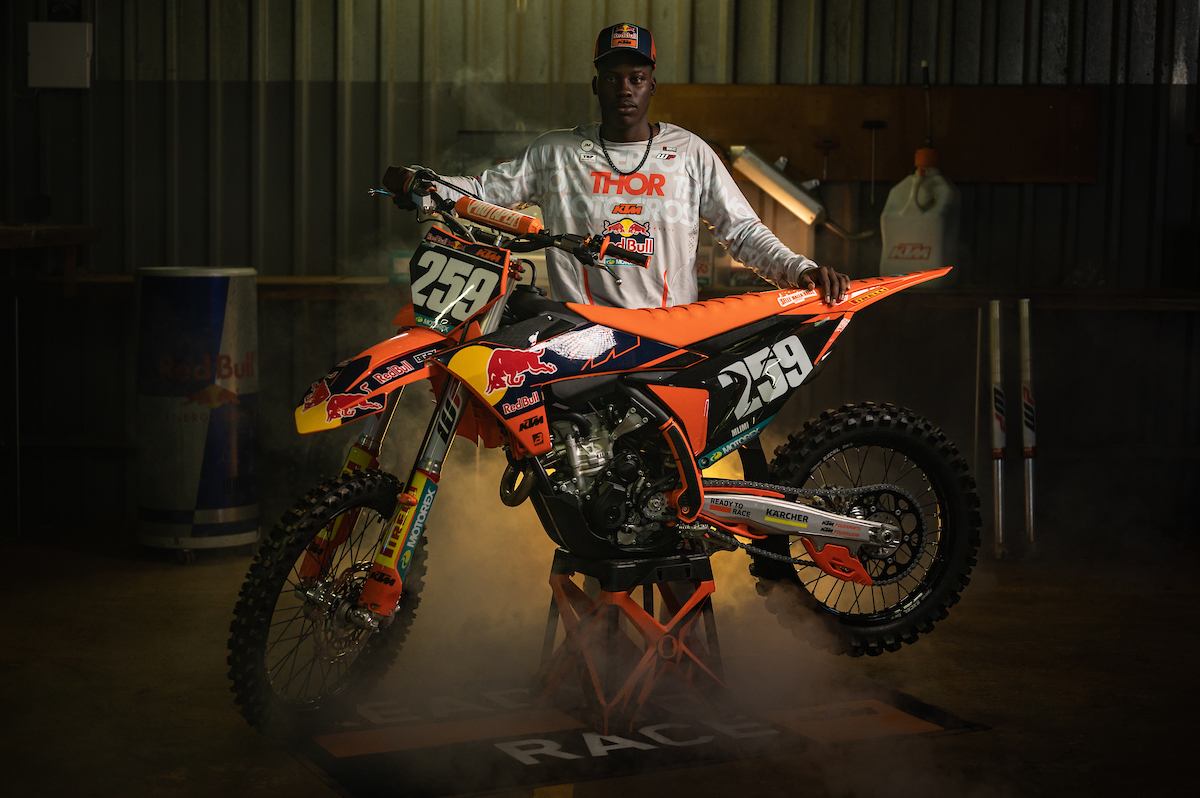 Image from the 2023 KTM Team Launch captured by Sage Lee Voges for ZCMC Media-24