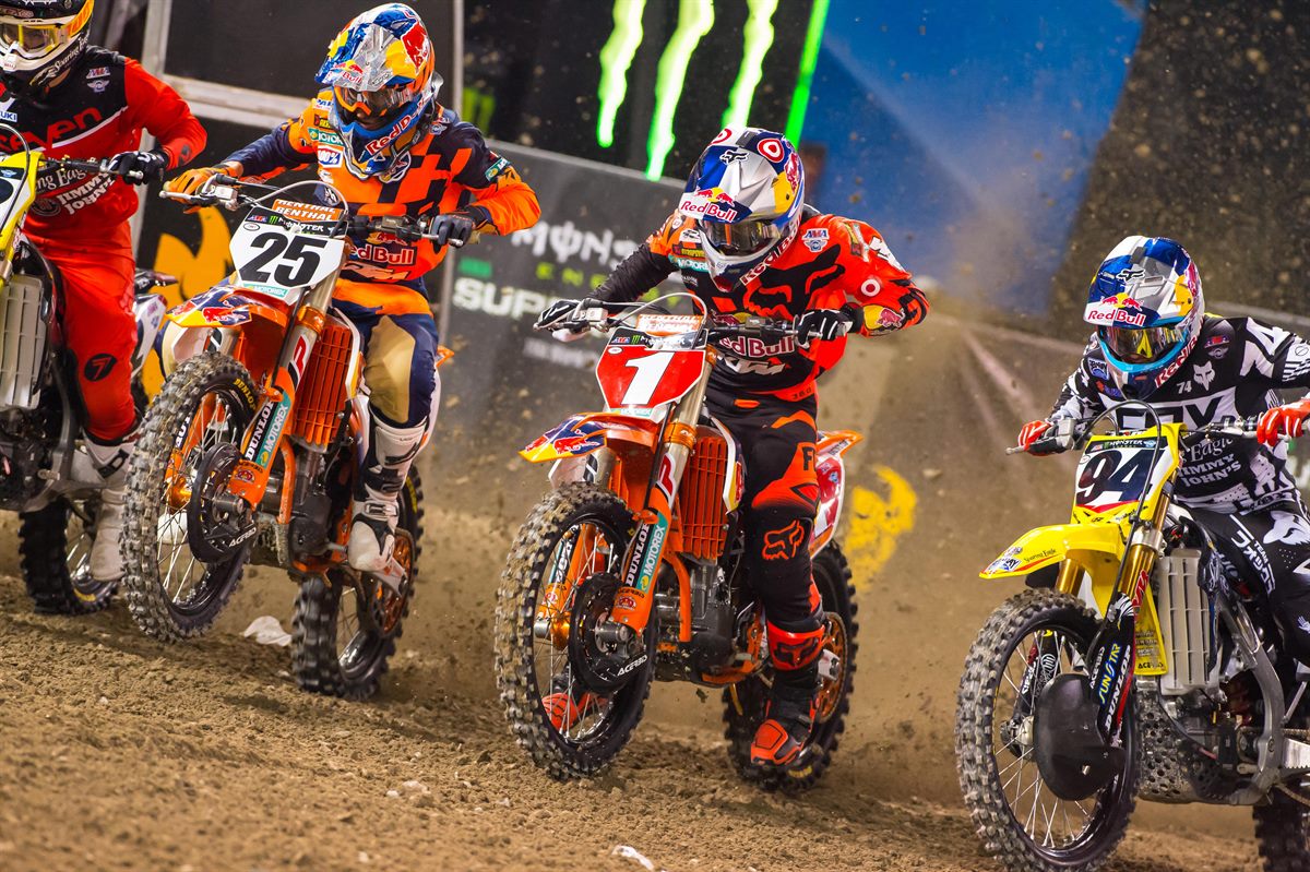 Ryan Dungey & Marvin Musquin KTM 450 SX-F Start Toronto 2016