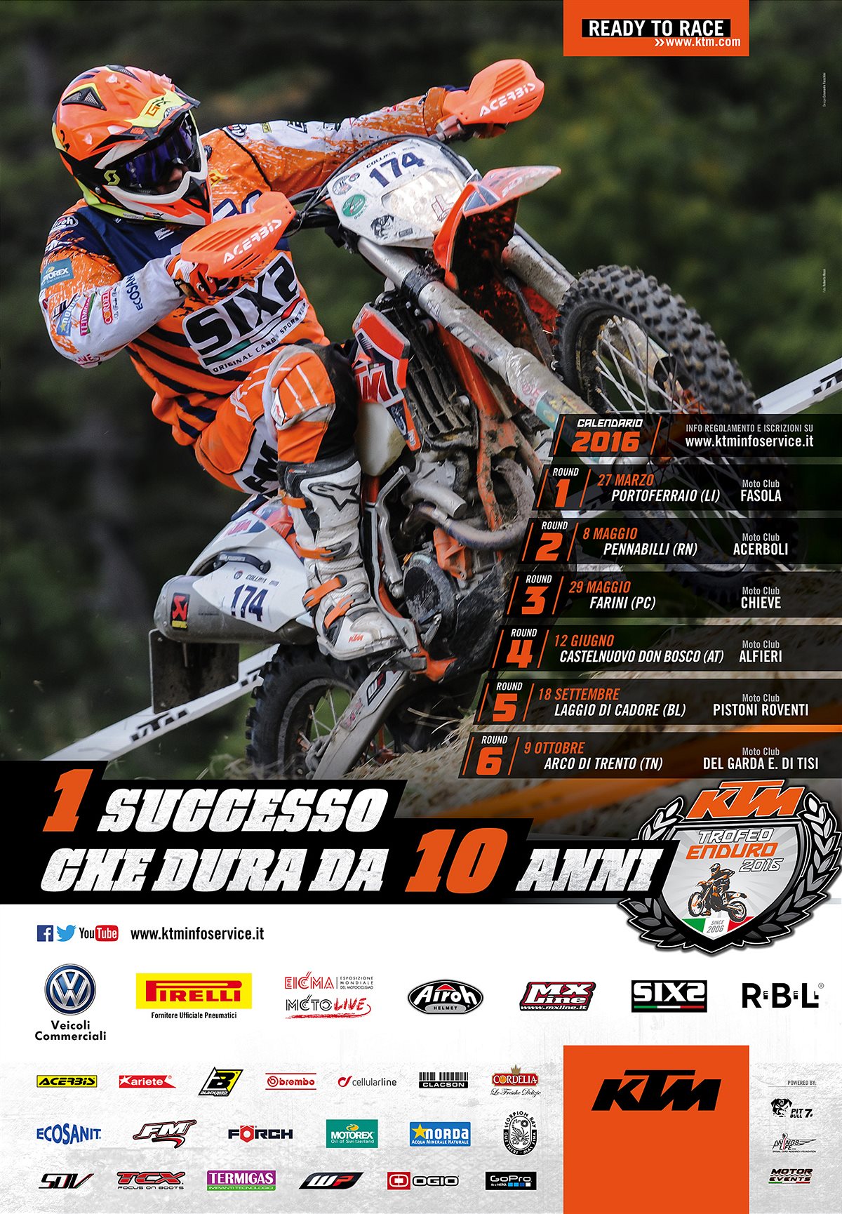 KTM Trofeo Enduro 2016 Poster 70x100 CLEAN small