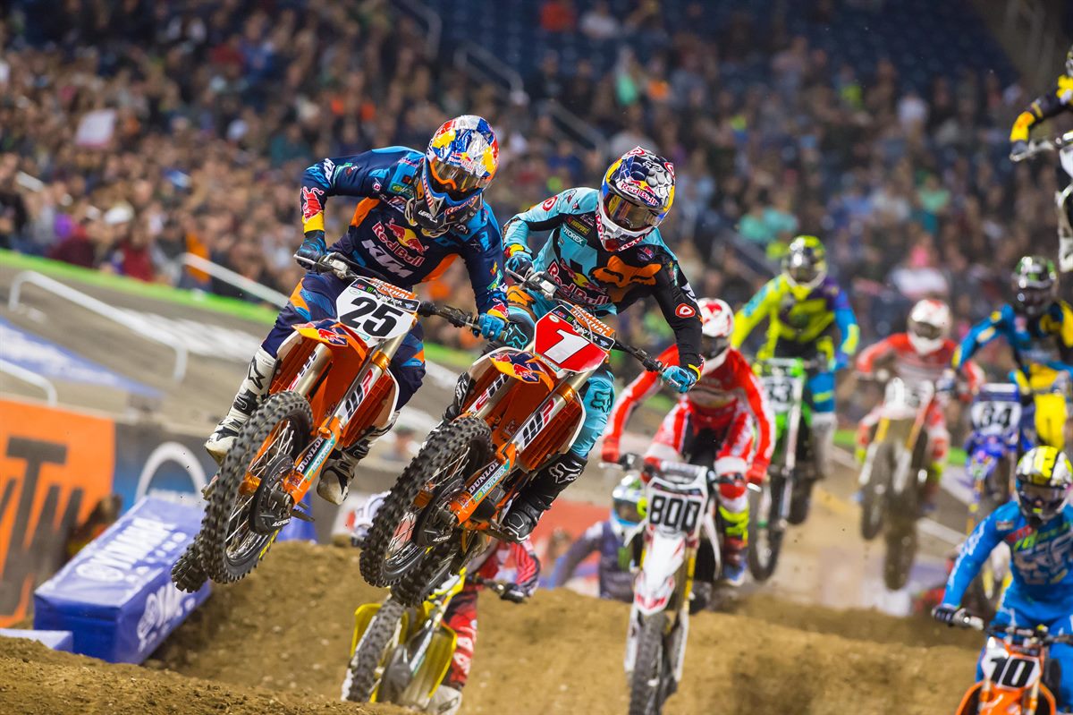 Ryan Dungey & Marvin Musquin KTM 450 SX-F Detroit 2016