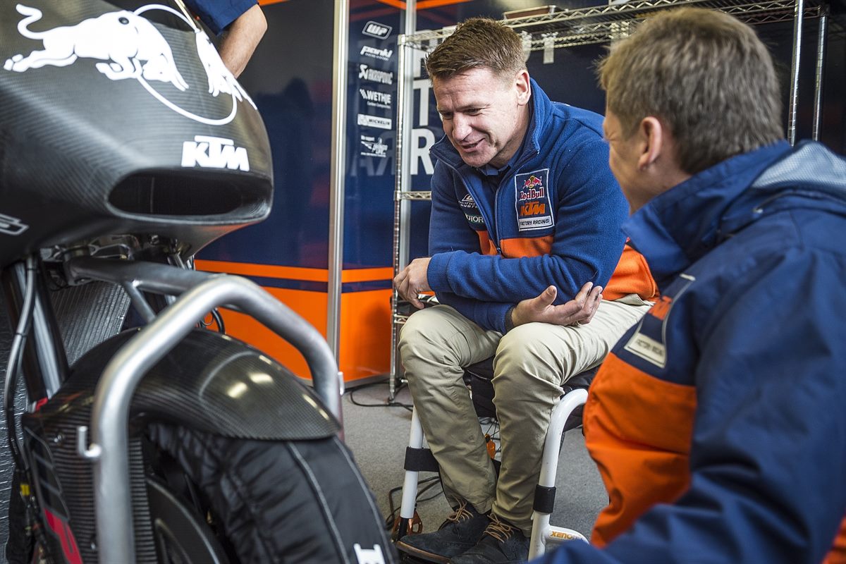 Pit Beirer & Mike Leitner Box Roll-Out Spielberg 2015