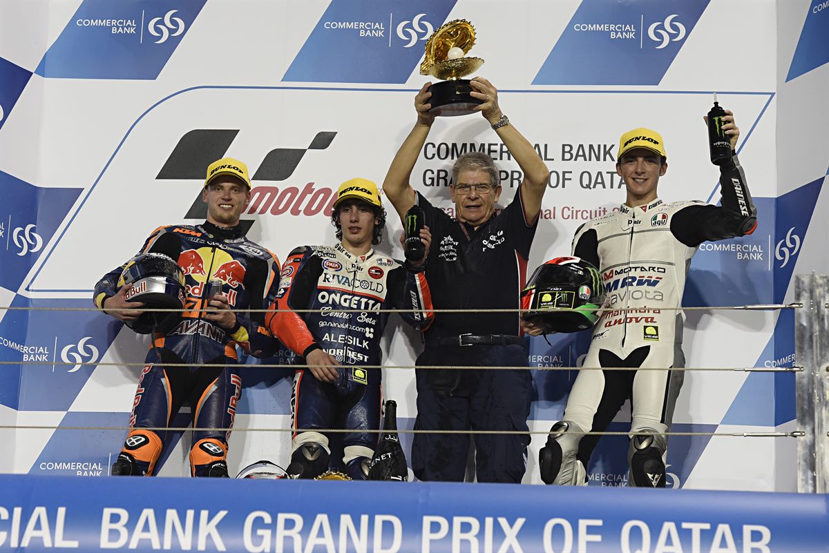 Brad Binder Podium Qatar 2016