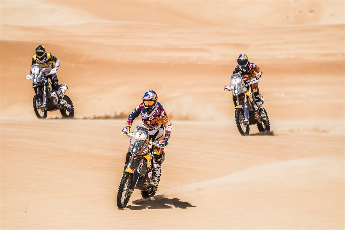 Toby Price & Sam Sunderland KTM 450 RALLY Abu Dhabi 2016