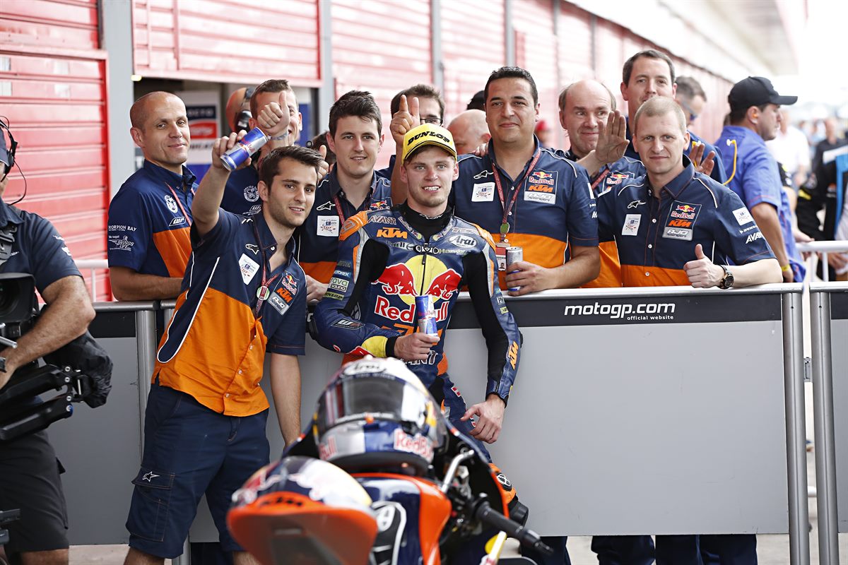 Brad Binder & Team Parc Ferme Termas de Río Hondo 2016