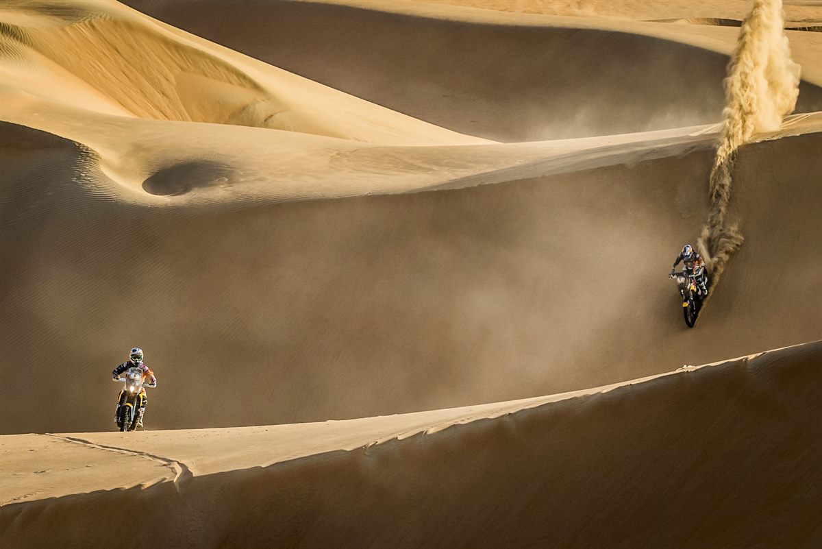 Toby Price & Sam Sunderland KTM 450 RALLY Abu Dhabi 2016