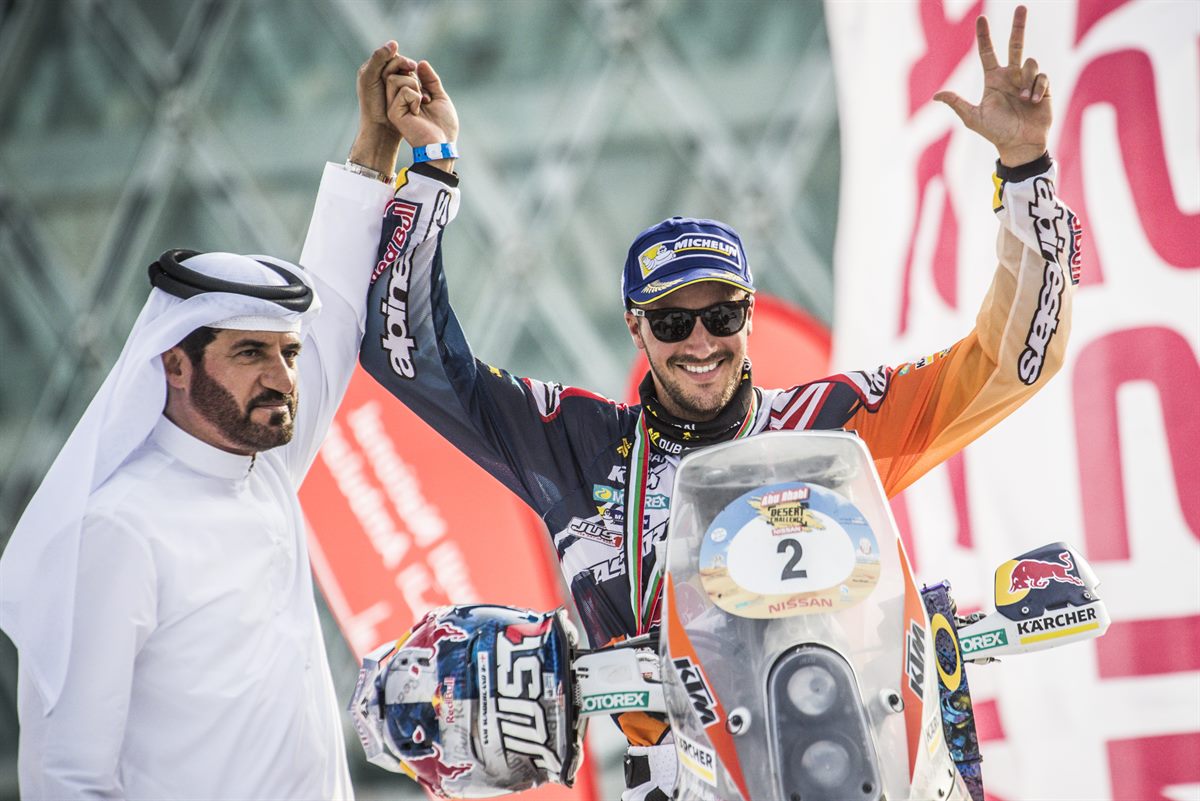 Sam Sunderland KTM 450 RALLY Abu Dhabi 2016