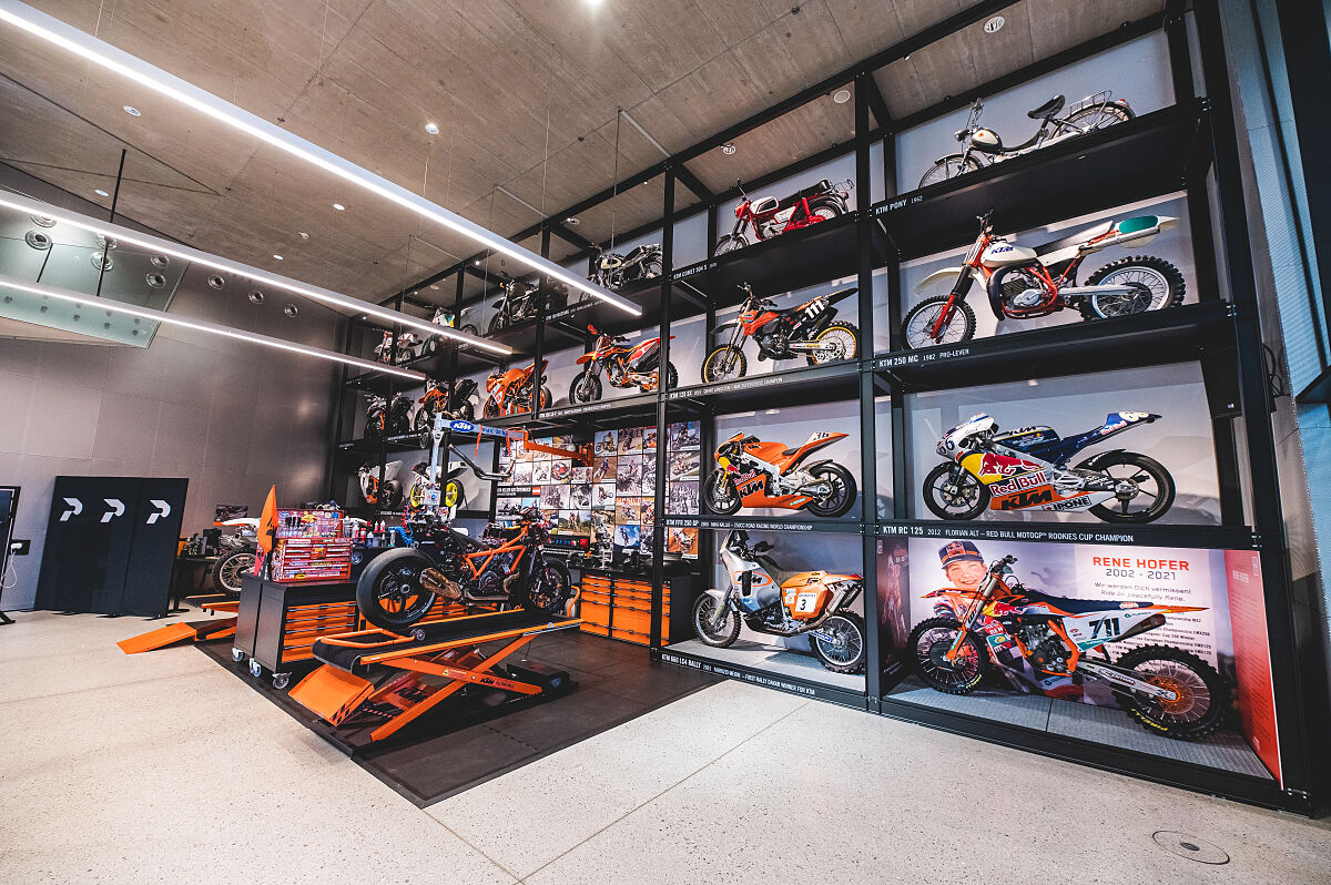 KTM Motohall Lebende Werkstatt