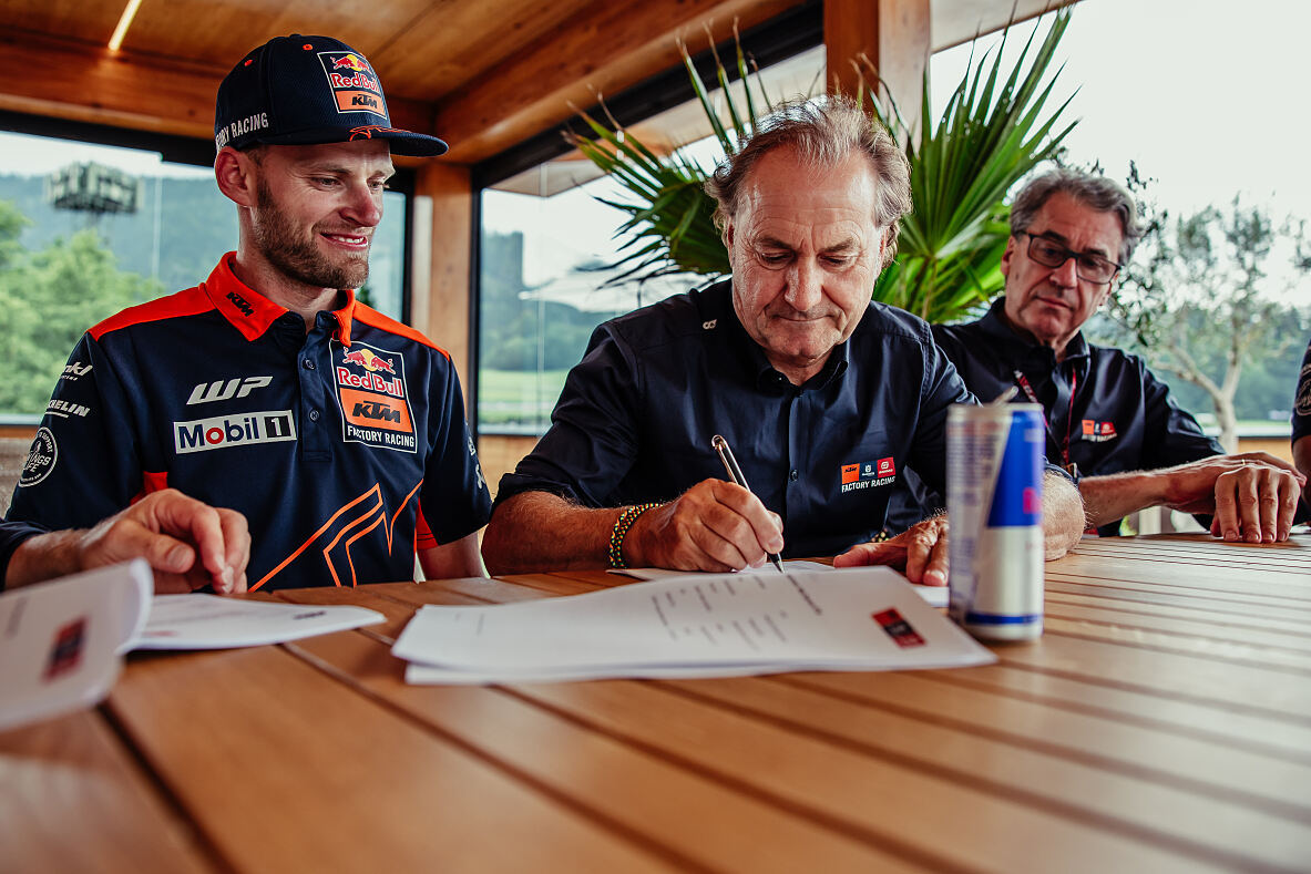 Brad Binder MotoGP contract signing