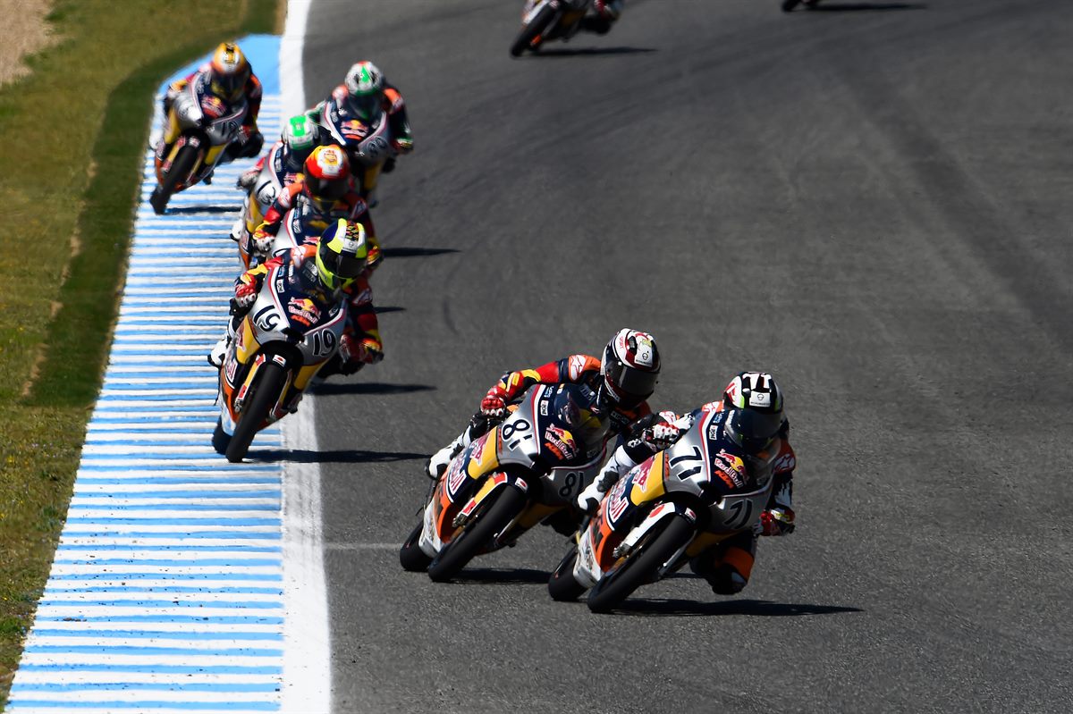 Ayumu Sasaki & Aleix Viu KTM RC250 RB Sunday Jerez 2016