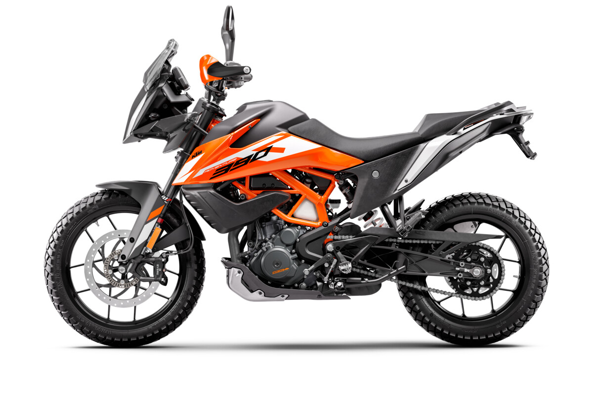 THE 2024 KTM 390 ADVENTURE BRINGS NEW COLORWAYS ALONG FOR THE RIDE