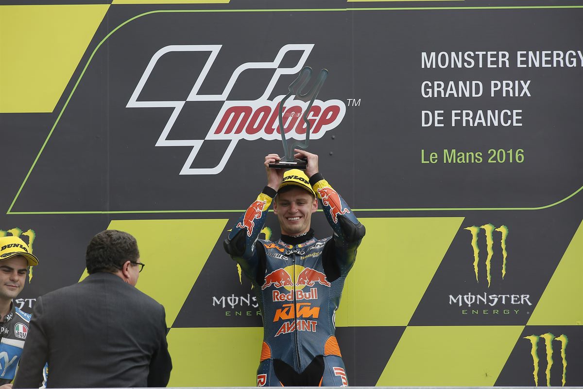 Brad Binder Podium Le Mans 2016