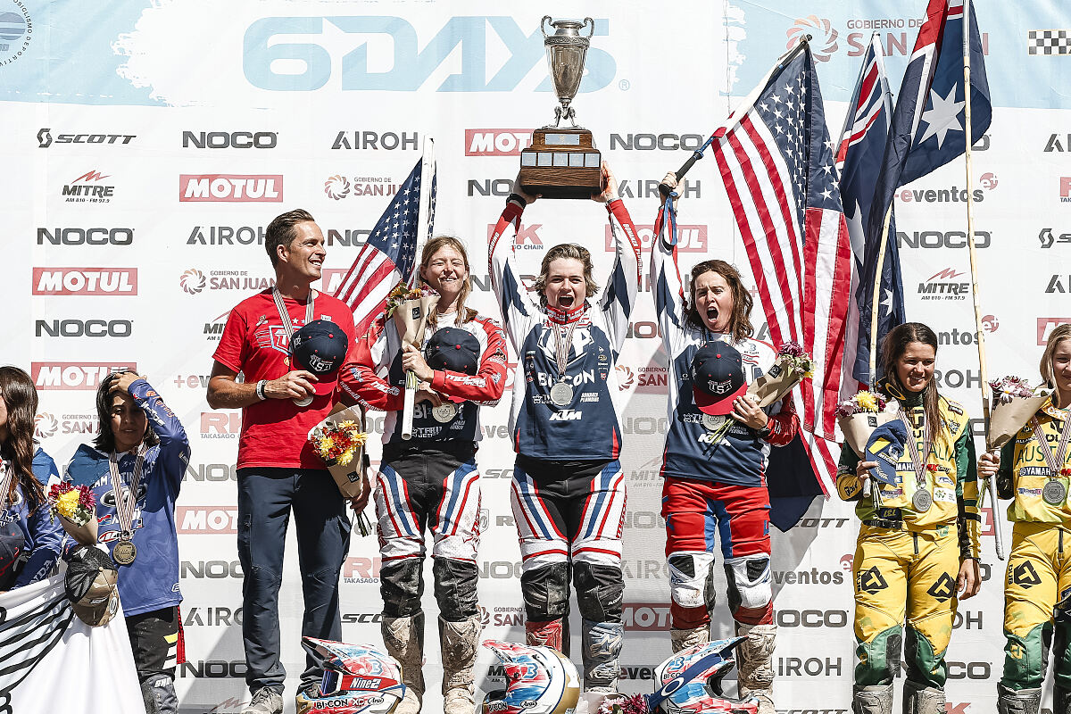 WOMEN’S WORLD TROPHY TEAM PODIUM - 2023 ISDE