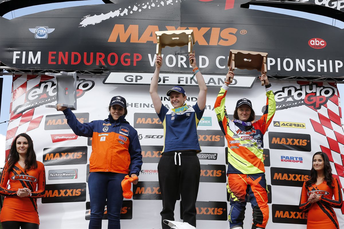 Laia Sanz Podium Day 1 Heinola 2016