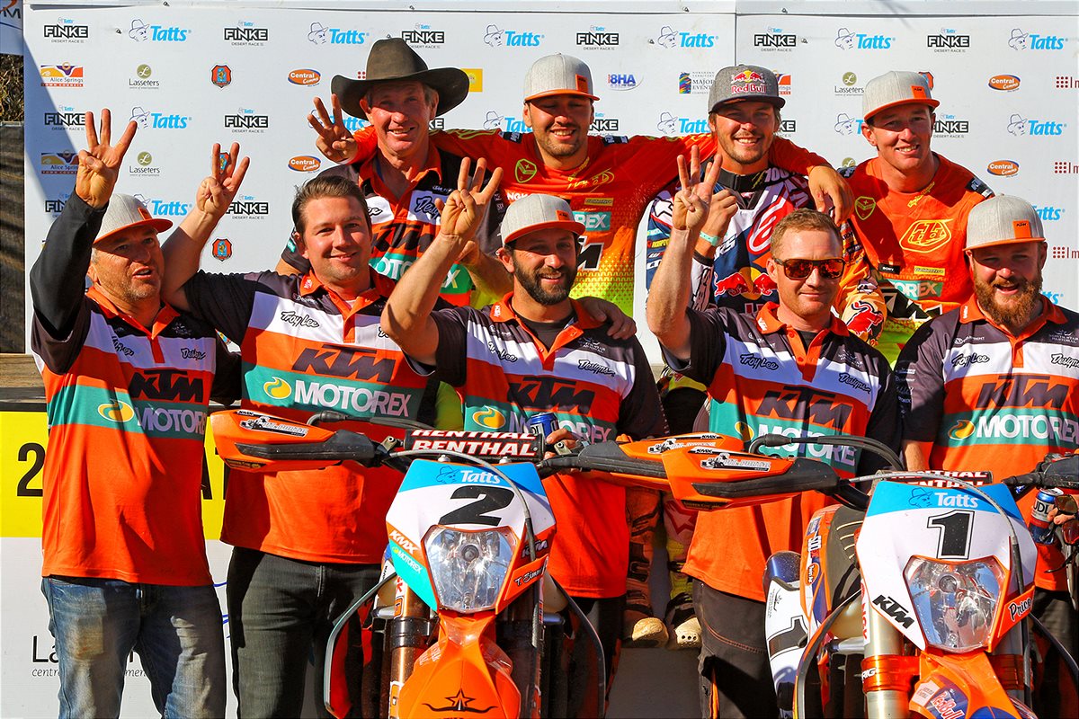 Toby Price & Team Podium Tatts Finke Desert Race 2016