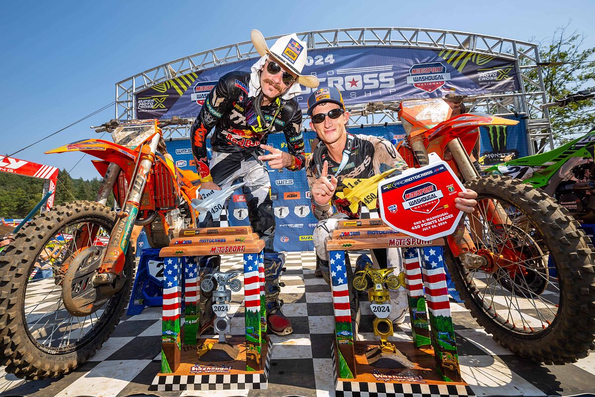 AARON PLESSINGER AND CHASE SEXTON PODIUM