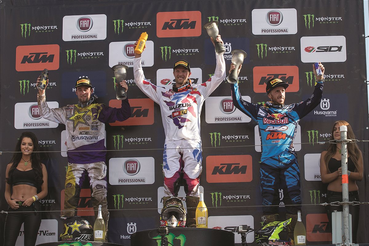 Tony Cairoli Podium Lommel 2016