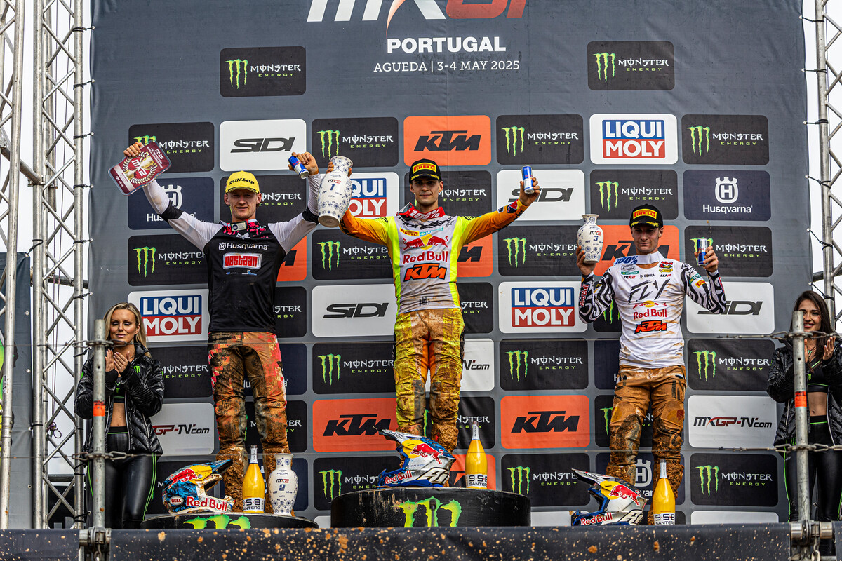 2025 Grand Prix of Portugal MX2 podium