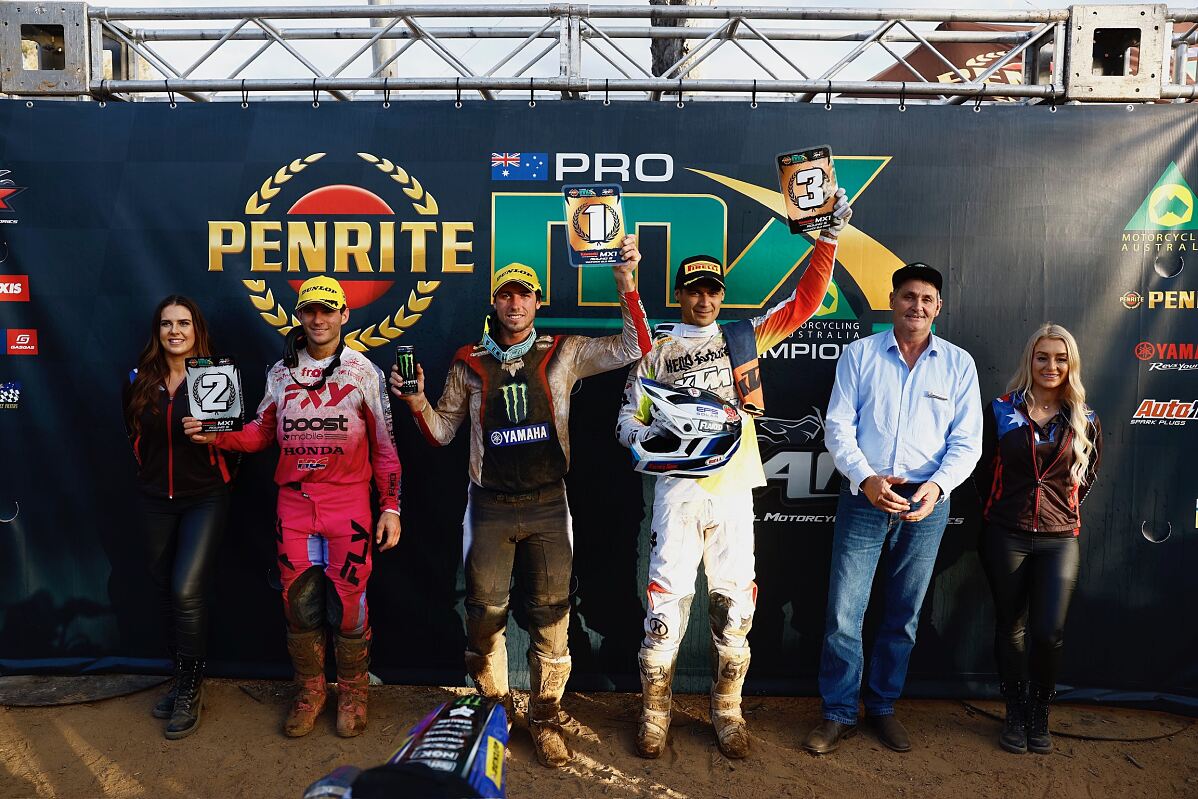 NATHAN CRAWFORD PODIUM - KTM RACING TEAM - WARWICK