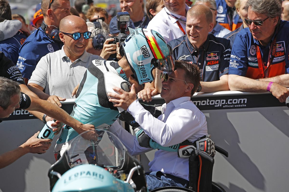 Joan Mir & Pit Beirer KTM RC250 GP Parc Ferme Spielberg 2016