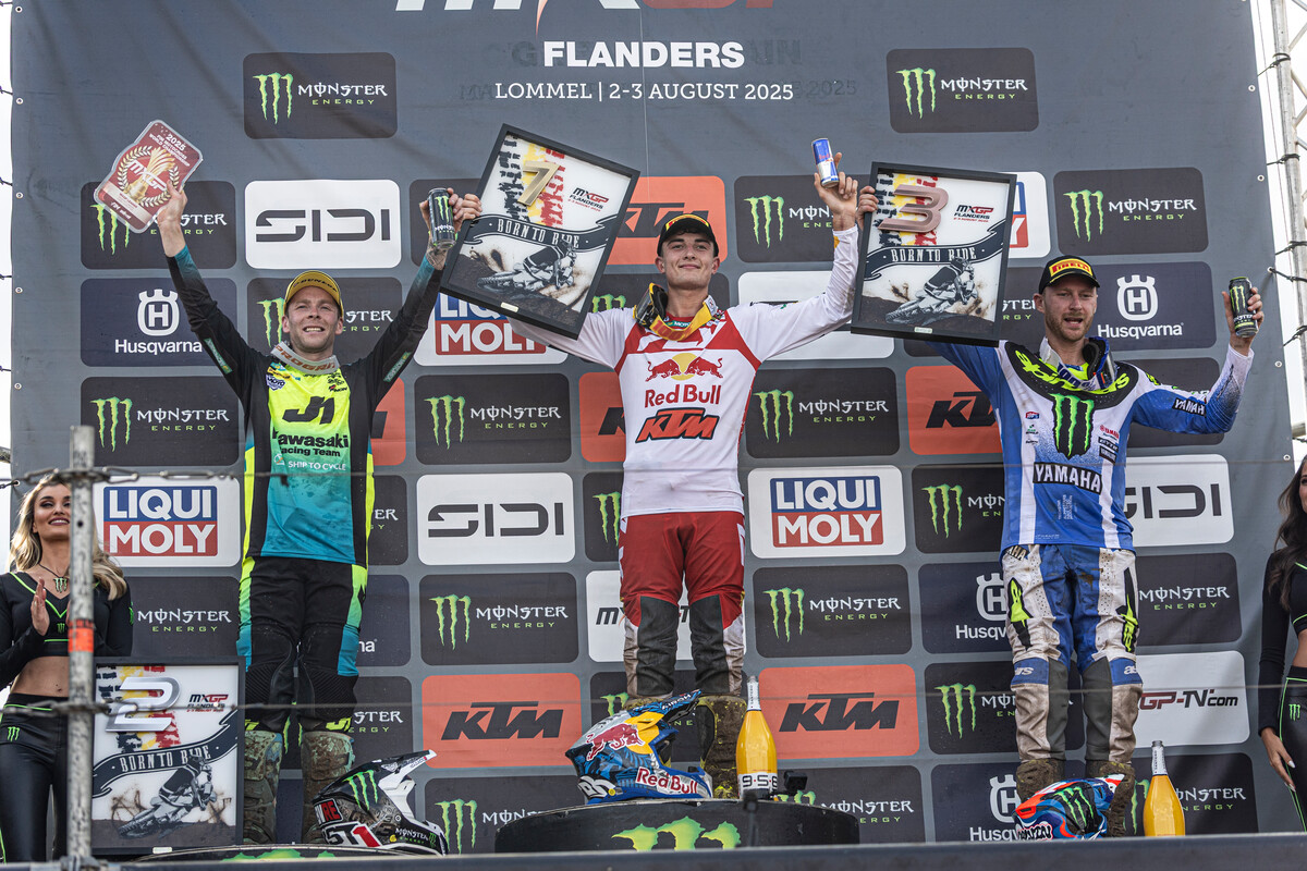 MXGP podium 2025 Grand Prix of Flanders