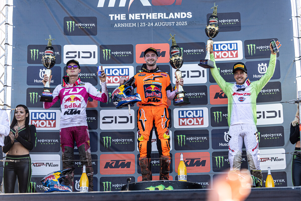 MXGP podium 2025 Grand Prix of The Netherlands