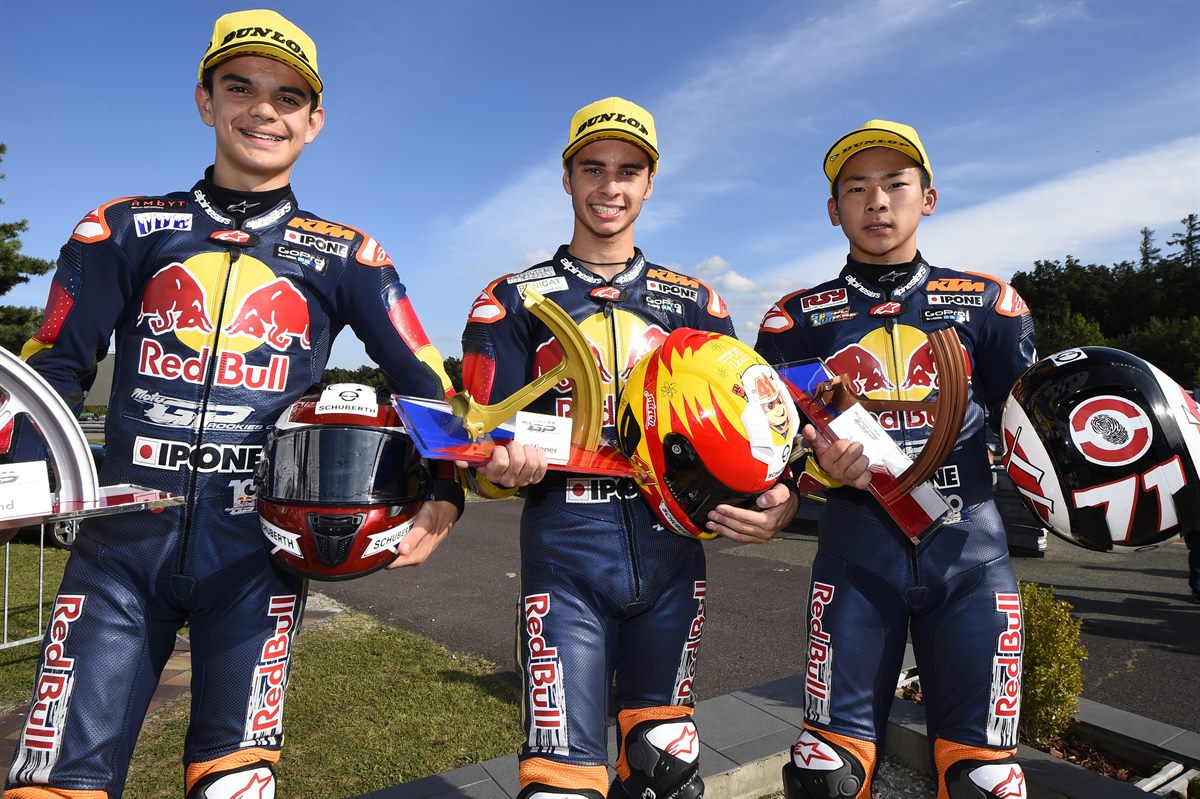 Alex Viu, Marc Garcia, Ayumu Sasaki Podium Brno 2016