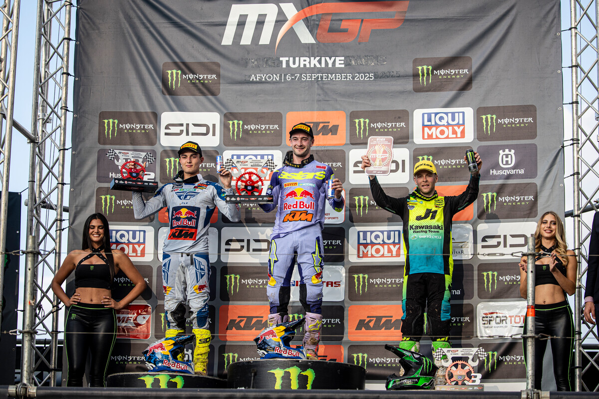 MXGP podium 2025 Grand Prix of Turkey