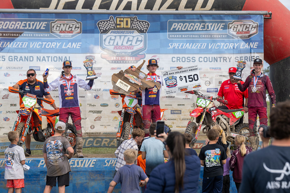 XC2 250 PRO CLASS PODIUM - FMF KTM FACTORY RACING TEAM LANDERS - BUCKWHEAT 100 GNCC