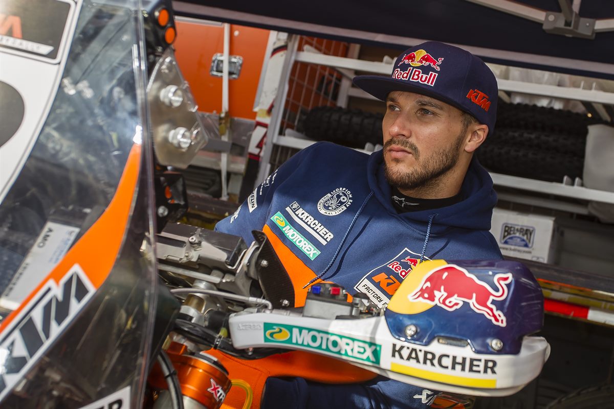 Sam Sunderland KTM 450 RALLY Paddock Atacama 2016